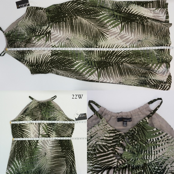 Sangria Sleeveless Keyhole Floral Print Maxi Dress - Picture 3 of 5